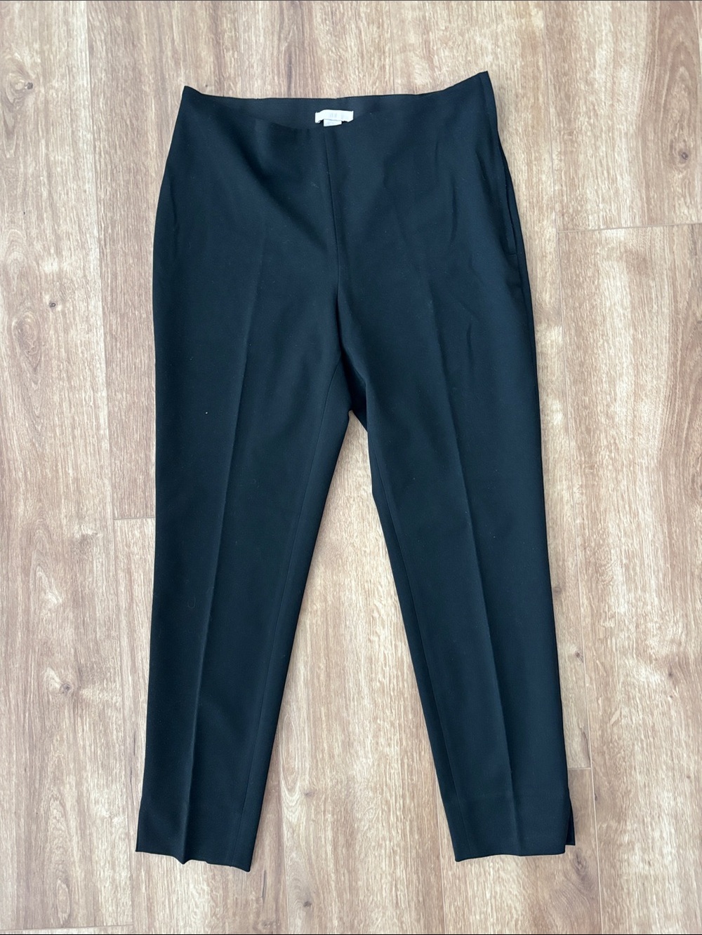Black Women's Tailored Stretch Ankle Pants